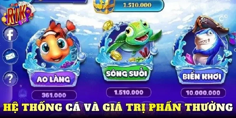 Hệ thống cá và giá trị phần thưởng
